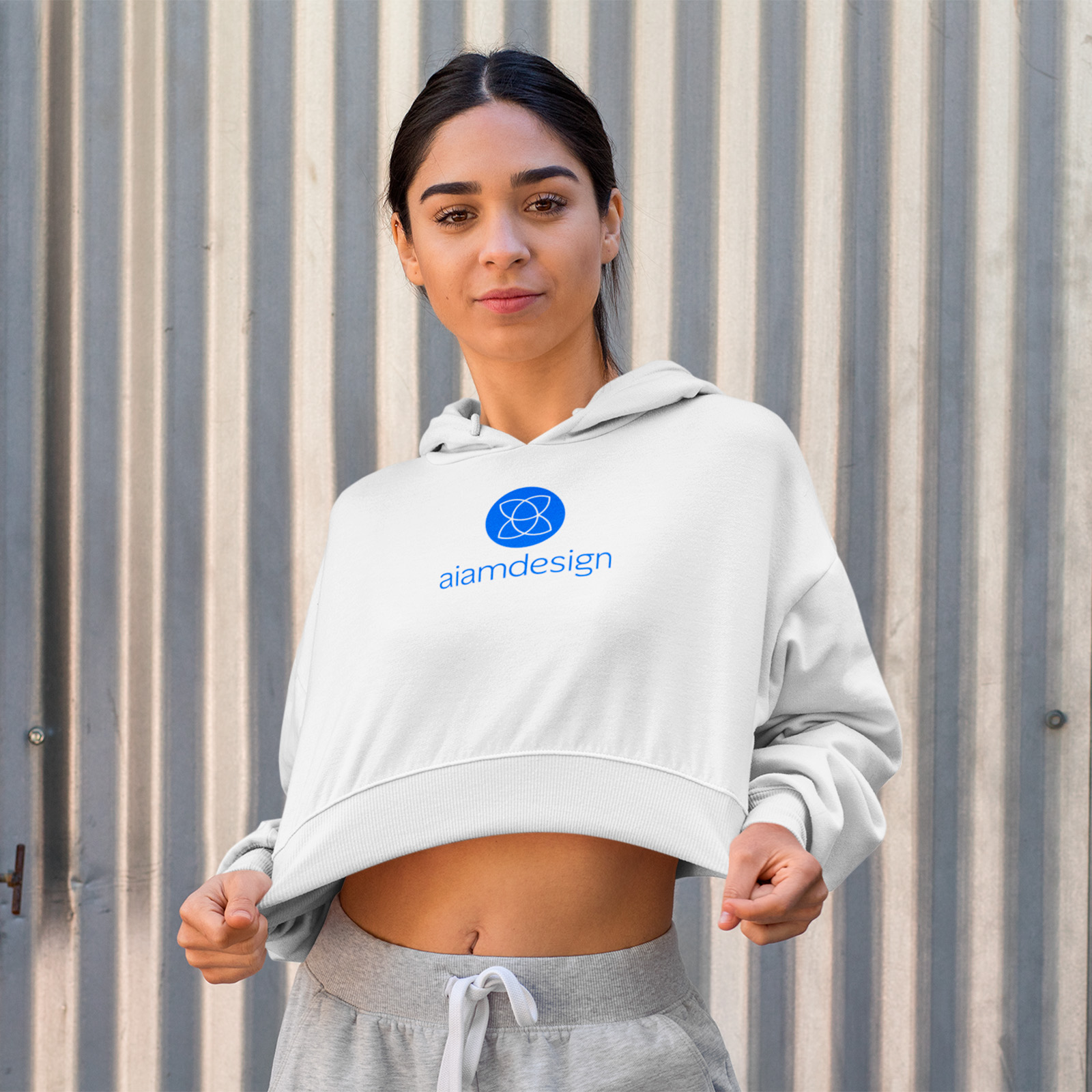 Sudadera Crop Top aiamdesign